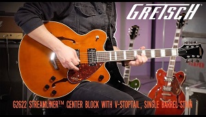 Gretsch G2622 Streamliner Center Block with V-Stoptail Fireburst - Test GC