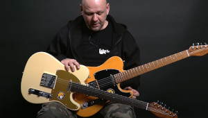 Sire Larry Carlton T7 Butterscotch Blonde (podstrunnica klonowa) vs Sire Larry Carlton T7 Vintage White (podstrunnica palisandrowa).