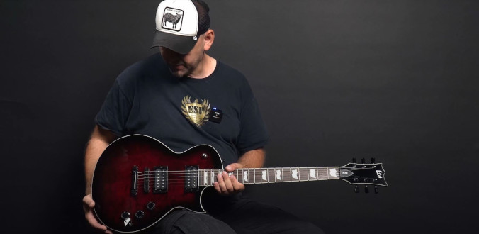 ESP LTD EC-256 QM See Thru Black Cherry SB - test GC