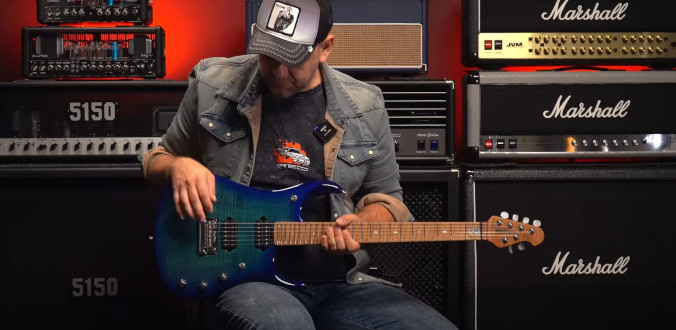 MusicMan JP15 6 Cerulean Paradise Flame - test Tomka Andrzejewskiego