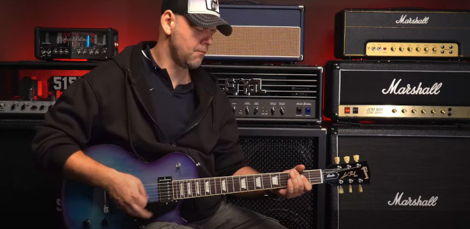 Gibson Les Paul Studio Blueberry Burst Black - test Tomka Andrzejewskiego