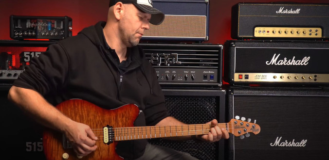 Music Man Axis Super Sport Guitar Roasted Amber Flame - test Tomka Andrzejewskiego