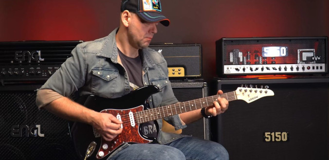 Arrow Tonecaster ST 211 Deep Black Rosewood T-shell - test Tomka Andrzejewskiego