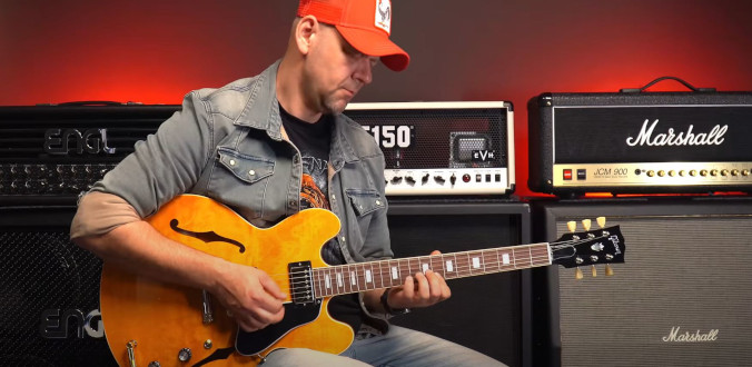 Gibson ES-335 Figured Honey Amber - test Tomka Andrzejewskiego