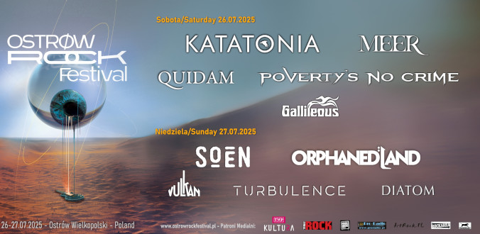Ostrów Rock Festiwal 26-27 lipca 2025 roku!