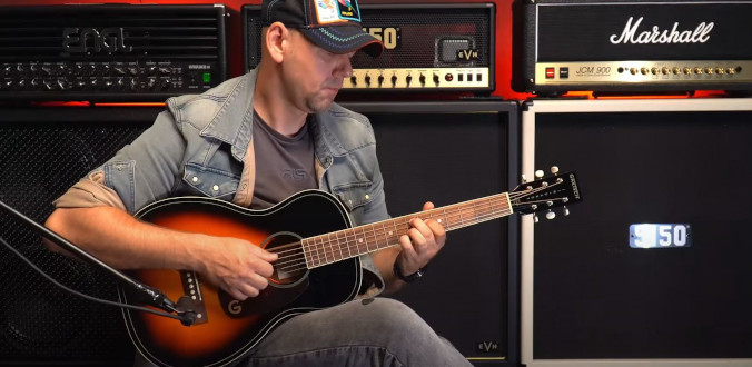 Gretsch Limited Edition Jim Dandy Parlor Solid Top Heritage Burst - test Tomka Andrzejewskiego