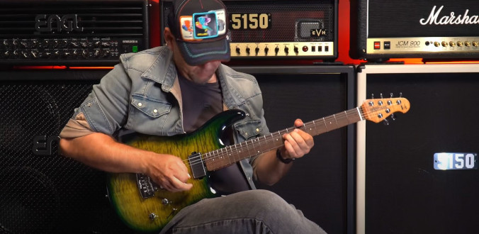 Music Man Luke 4 HH Gator Burst - test Tomka Andrzejewskiego