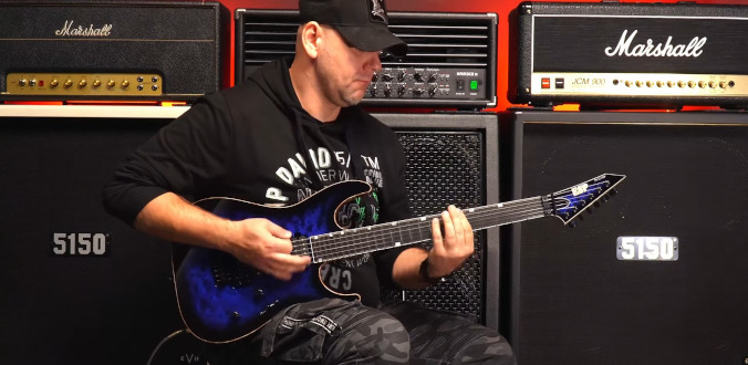 ESP USA M-II DX FR QM E BH Dark Blue Sunburst - test Tomka Andrzejewskiego