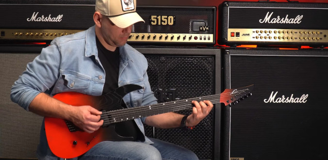 Legator Ninja N6FP-CR P 6-string Multi-scale Crimson - test Tomka Andrzejewskiego