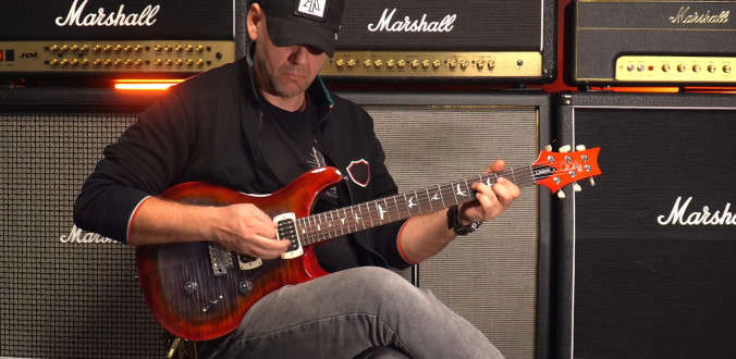 PRS SE Custom 24 Charcoal Cherry Burst 2026 - test Tomka Andrzejewskiego