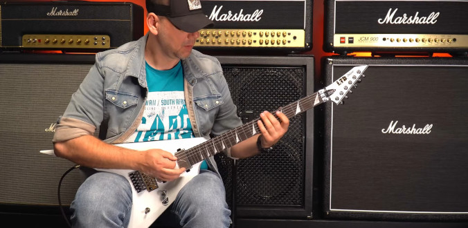 ESP LTD ARROW-1000 Pearl White - test Tomka Andrzejewskiego