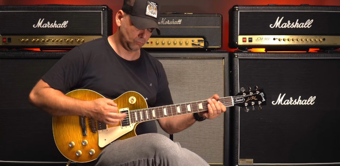 Gibson Exclusive Les Paul Standard 60s AAA Figured Top Aged Green Lemon Fade - test Tomka Andrzejewskiego