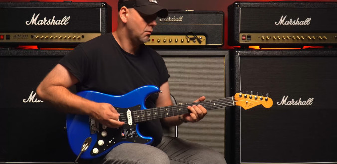 Fender American Ultra II Stratocaster EB Noble Blue - test Tomka Andrzejewskiego