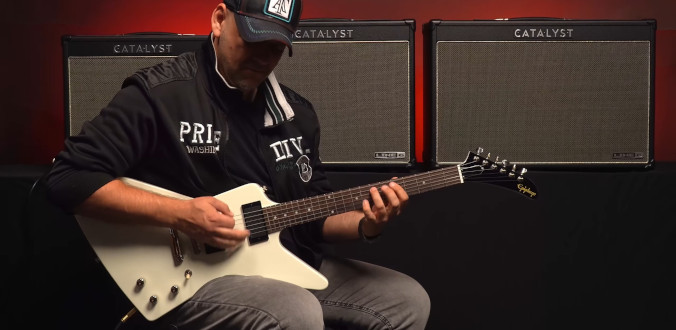 Epiphone Explorer 80s EMG Classic White - test Tomka Andrzejewskiego