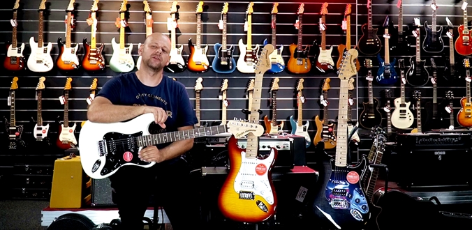 Tomek Andrzejewski testuje: Squier Affinity Stratocaster HH OLW