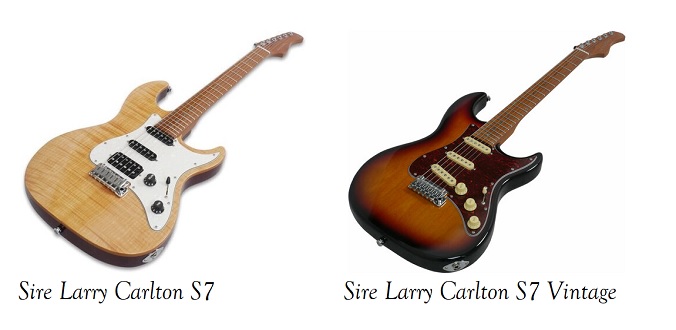 Porównanie Sire Larry Carlton S7 vs Sire Larry Carlton S7 Vintage.
