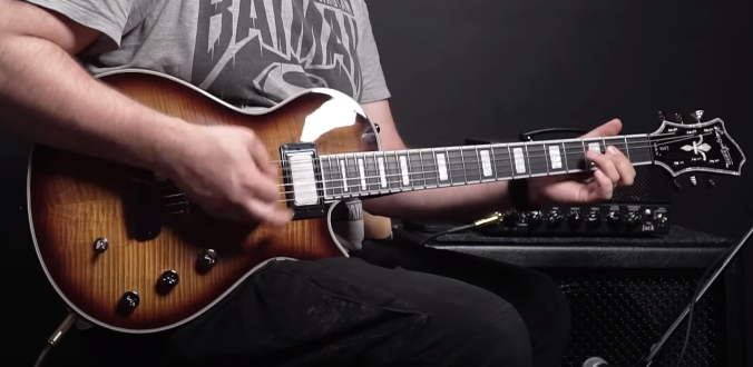 Hagstrom Ultra Max Special Antique Flame Brown - test Guitar Center