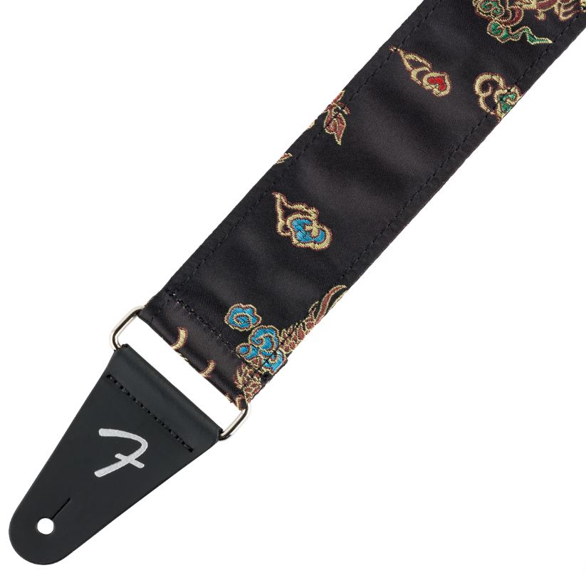 Fender Satin Dragon Strap Black Ko�c�wka