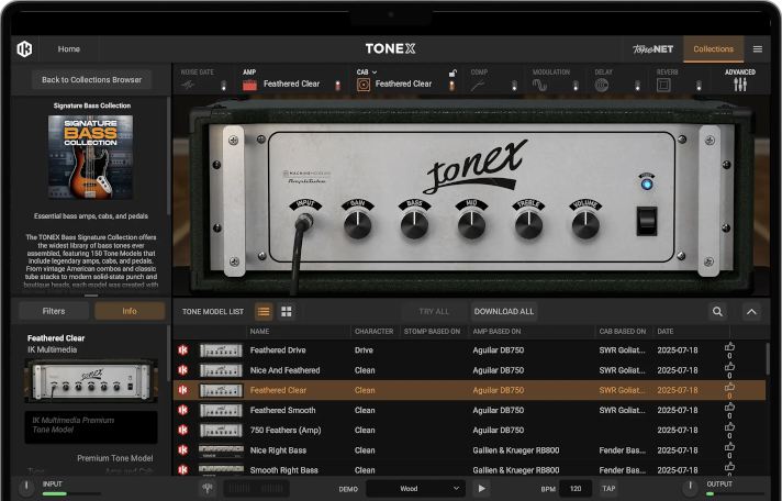 IK Multimedia Tonex One Bass Oprogramowanie