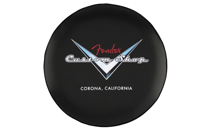 Fender Custom Shop Chevron Logo Barstool Black/Chrome 30” Siedzisko