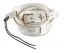 Gretsch Vintage Tooled Leather Straps WHT
