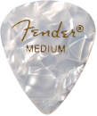 Fender 351 Premium Celluloid Medium White Moto 12 pack