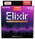Elixir 16570  Phosphor Bronze 13-56 3-Pack