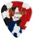 Fender 351 Classic Celluloid Thin Confetti 12 Pack