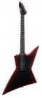 ESP LTD EXL Black Metal II Black Red Burst Satin