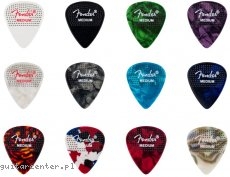 Fender Dotted Celluloid Picks 351 Shape Medium 12-Pack