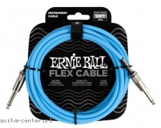 Ernie Ball 6412 Flex Instrument Cable Streight/Streight 10ft Blue 3 m