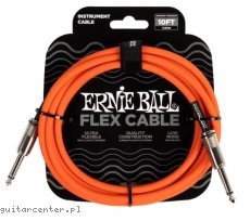 Ernie Ball 6416 Flex Instrument Cable Streight/Streight 10ft Orange 3 m