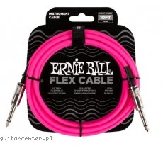 Ernie Ball 6413 Flex Instrument Cable Streight/Streight 10ft Pink 3 m