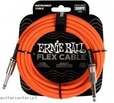 Ernie Ball 6421 Flex Instrument Cable Straight Straight 20ft Orange