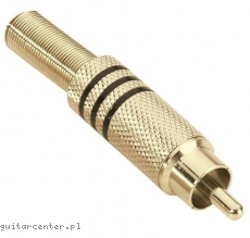 Adam Hall 7623 BLK Wtyczka RCA