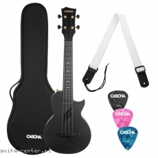 Cascha Carbon Fibre Ukulele Set Black