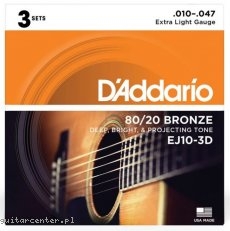 Daddario EJ10-3D 10-47