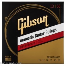 Gibson SAG-BRW13 80/20 Bronze Acoustic Guitar Strings 13-56