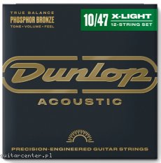 Dunlop DAP1047J Phosphor Bronze 12-String Set X-Light 10-47