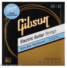 Gibson SEG-BWR9 Brite Wire Reinforced Electric Guitar Strings 9-42