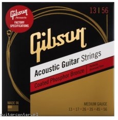 Gibson SAG-CPB13 Coated Phosphor Bronze Acoustic Guitar Strings 13-56