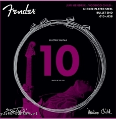 Fender Jimi Hendrix Voodoo Child Bullet 10-38 Plated Steel