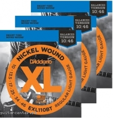 Daddario EXL110 BT 3-Pak