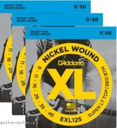 Daddario EXL125 3-Pak