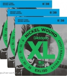 Daddario EXL130 3-Pak