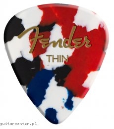 Fender 351 Classic Celluloid Thin Confetti 12 Pack