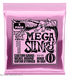 Ernie Ball 3213 Mega Slinky 10.5-48 3-Pack