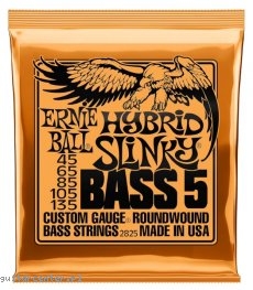 Ernie Ball 2825 Hybrid Slinky Bass 5 40-130
