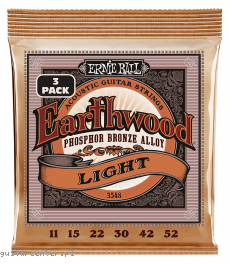 Ernie Ball 3548 Earthwood Phosphor Bronze 11-52 3-Pack