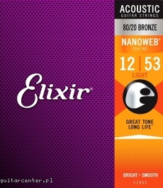 Elixir 11052 NanoWeb Bronze Light 12-53